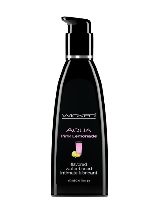Aqua Pink Lemonade Flavored Water Based Lubricant - 2 Oz. / 60 ml