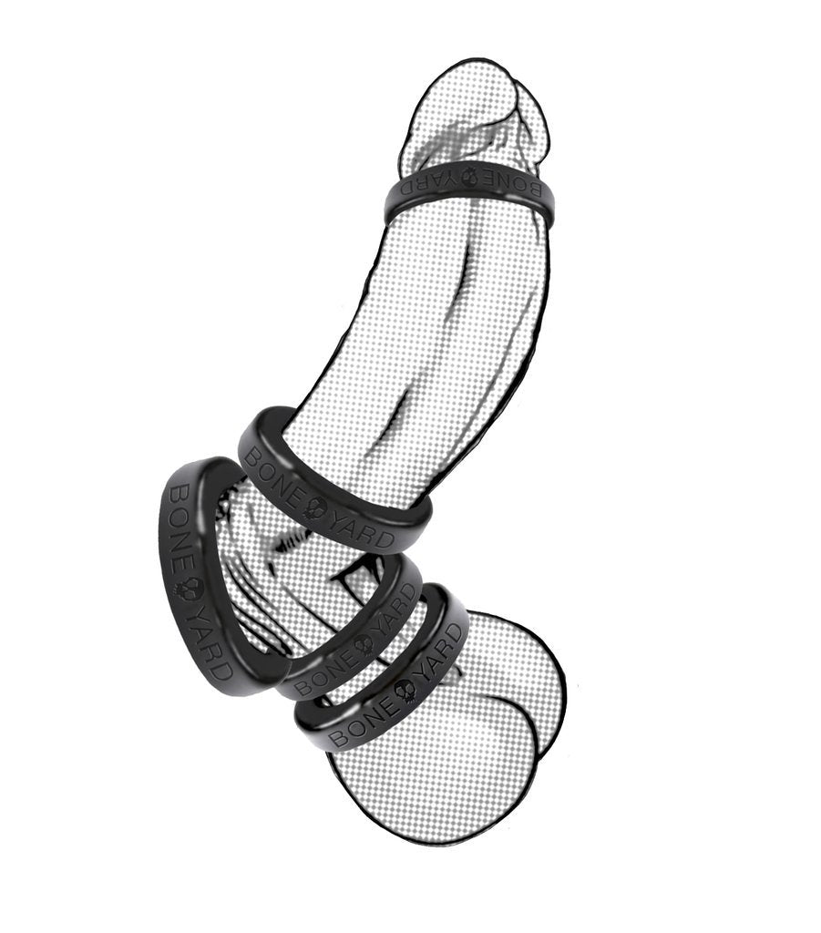 Boneyard Silicone Ring 45mm Black